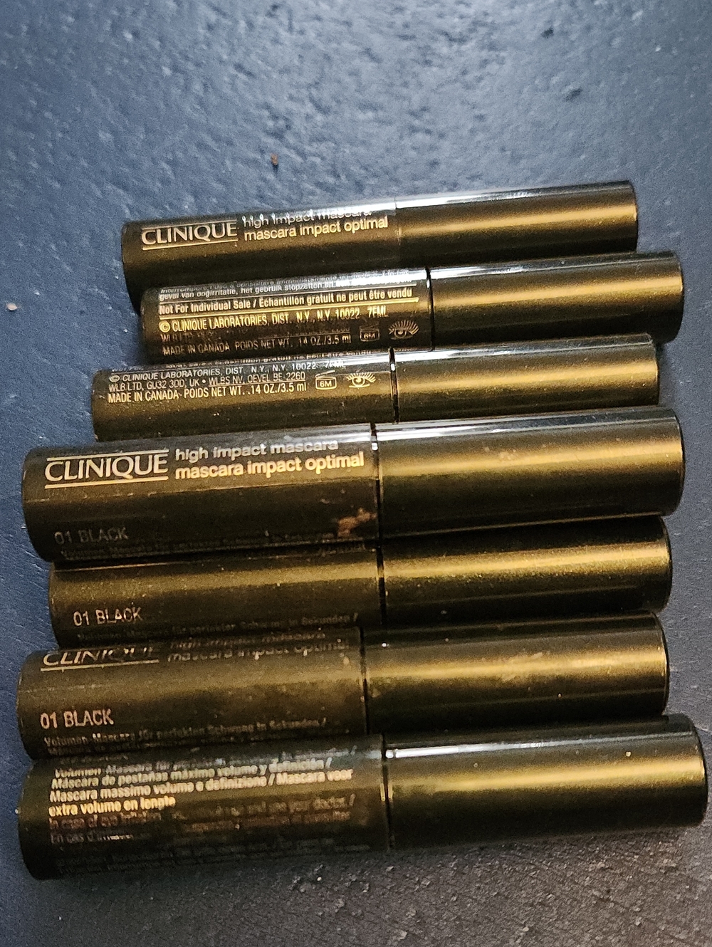 8 Clinique High Impact Mascara (01 Black) - Travel/Deluxe Size